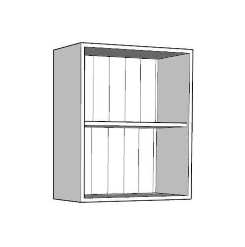 Overlay Style Pine 600mm Wide Open Kitchen Wall Unit