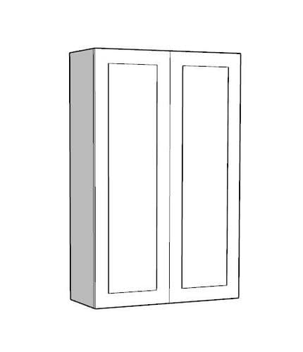 Overlay Style Pine 800mm Wide 2 Door Counter Top Storage Larder Unit