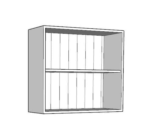 Overlay Style Pine 800mm Wide Open Kitchen Wall Unit