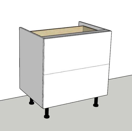 Overlay Style Pine 800mm Wide Pan Drawer Kitchen Base Unit