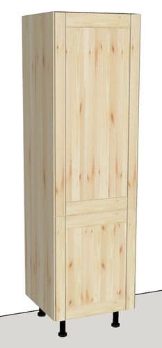 Overlay Style Pine Fridge Freezer Larder Unit