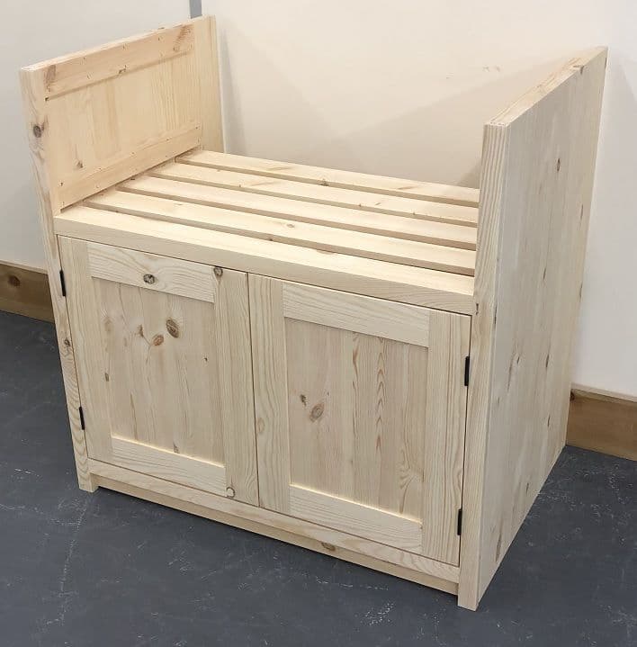 Pine Traditional Style 2 Door 800 Belfast Kitchen Base Unit Overall