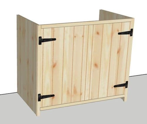 Rustic Farmhouse 1000mm Base Cabinet with 2 doors