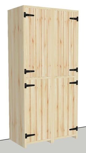Rustic Farmhouse 1000mm Larder Unit with 4 doors  and spice racks