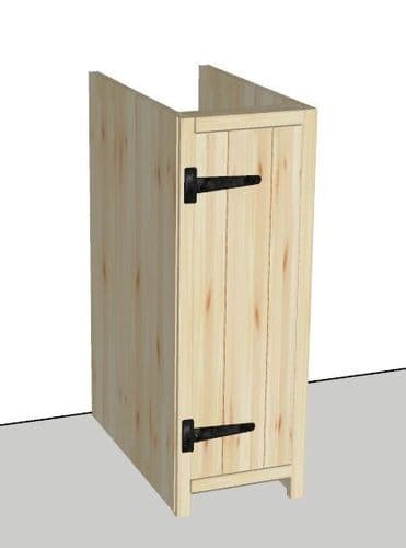 Rustic Farmhouse 300mm Base Cabinet with door
