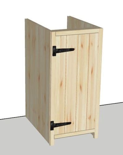 Rustic Farmhouse 400mm Base Cabinet with door