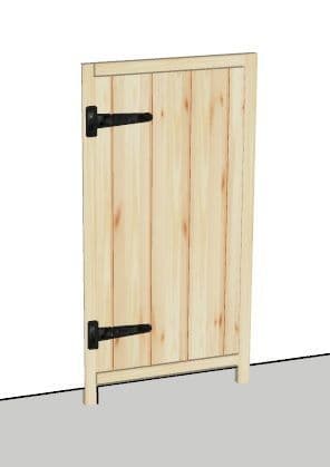 Rustic Farmhouse 450mm integrated appliance door