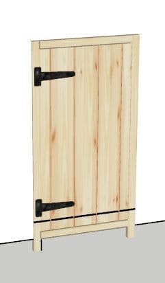 Rustic Farmhouse 450mm integrated dishwasher door