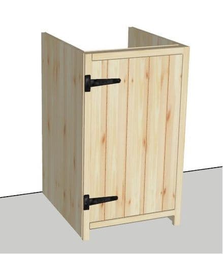 Rustic Farmhouse 500mm Base Cabinet with door