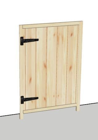 Rustic Farmhouse 600mm integrated appliance door