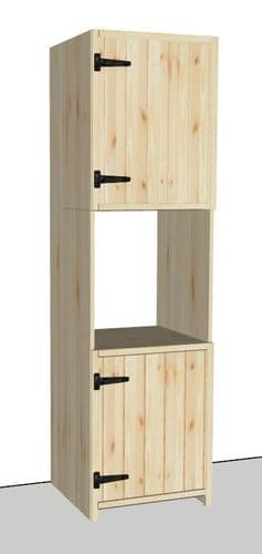 Rustic Farmhouse 600mm Larder Single Oven Unit