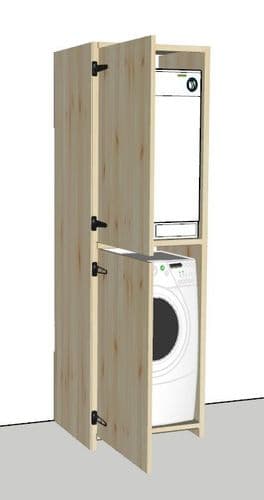 Rustic Farmhouse 675mm Washer/Dryer Larder