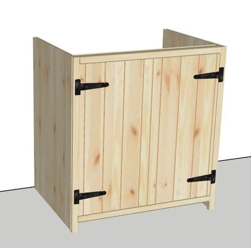 Rustic Farmhouse 800mm Base Cabinet with 2 doors