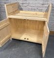 Rustic Farmhouse 800mm Double Belfast Cabinet (Overall unit width 870mm)