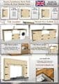 Rustic Farmhouse 800mm Double Belfast Cabinet (Overall unit width 870mm)