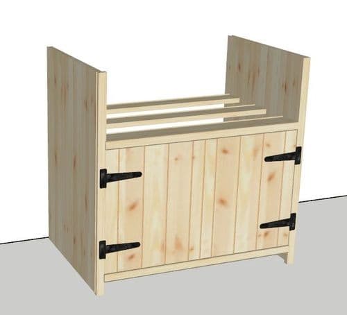 Rustic Farmhouse 800mm Double Belfast Cabinet (Overall unit width 870mm)
