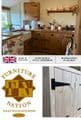 Rustic Farmhouse Belfast Utility Fitment with stackable appliance cupboard