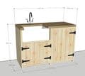 Rustic Farmhouse Compact Belfast Utility Unit