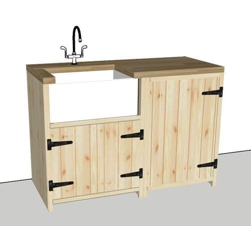 Rustic Farmhouse Compact Belfast Utility Unit