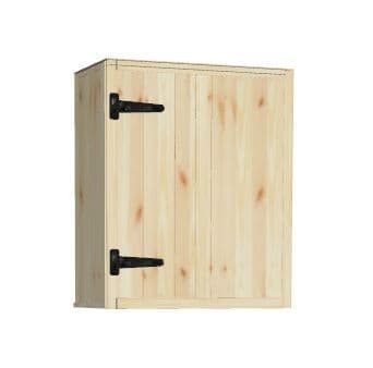 Rustic Farmhouse Kitchen Wall Unit 600mm Left Hand corner return