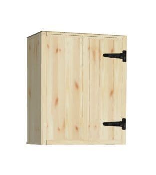 Rustic Farmhouse Kitchen Wall Unit 600mm right hand corner return