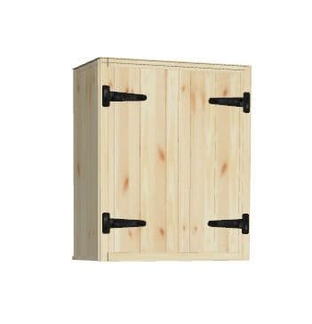 Rustic Farmhouse Kitchen Wall Unit 600mm wide with 2 doors