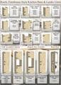Rustic Farmhouse Style Corner Return Kitchen Cabinet (1000mm - 1100mm Wide) Right Hand door