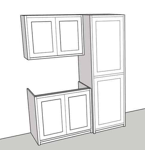 Stackable Appliance Utility Fitment Designed For Through The Counter Sink Or Storage