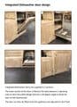 Traditional Style 450mm Wide Integrated Dishwasher Door
