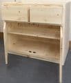 Traditional Style Pine 1000mm Wide 2 Door & 2 Drawer Kitchen Base Unit