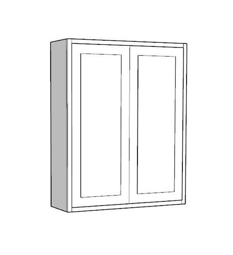 Traditional Style Pine 1000mm Wide 2 Door Counter Top Storage Larder Unit