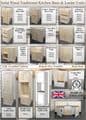 Traditional Style Pine 1000mm Wide Kitchen Larder Unit with spice racks (Made as 2 x 500 larders)