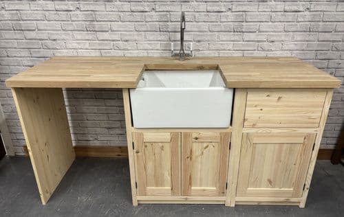 Traditional Style Pine 1800mm wide Belfast Utility Unit With Appliance space