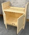 Traditional Style Pine 2 Door 800 Double Belfast  Kitchen Base Unit (Overall width is 870mm)