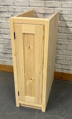 Traditional Style Pine 300mm Wide 1 Door Kitchen Base Unit