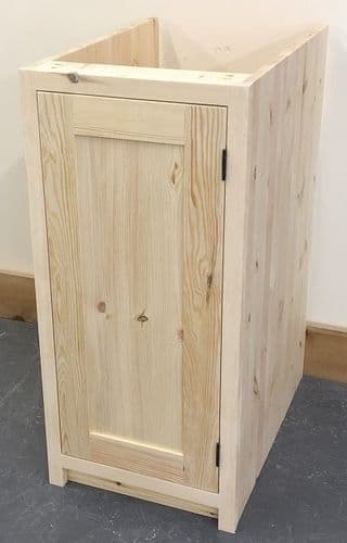 Traditional Style Pine 400mm Wide 1 Door Kitchen Base Unit