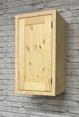 Traditional Style Pine 400mm Wide 1 Door Kitchen Wall Unit