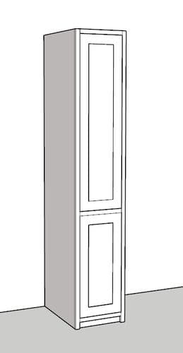 Traditional Style Pine  400mm Wide Kitchen larder Unit