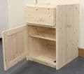 Traditional Style Pine 500mm Wide 1 Door & 1 Drawer Kitchen Base Unit