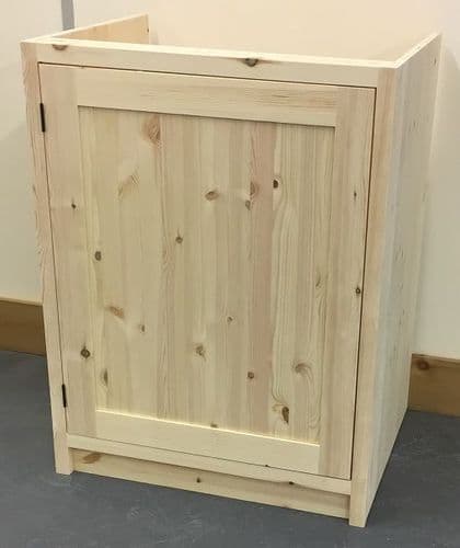 Traditional Style Pine 500mm Wide 1 Door Kitchen Base Unit