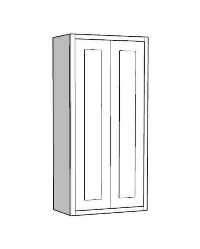 Traditional Style Pine 600mm Wide 2 Door Counter Top Storage Larder Unit