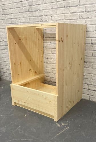 Traditional Style Pine 600mm Wide Cooker Base Housing  Unit