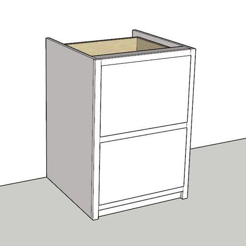 Traditional Style Pine 600mm Wide Pan Drawer Kitchen Base Unit