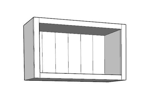 Traditional Style Pine 600mm Wide Stackable Half Height Kitchen Wall Unit