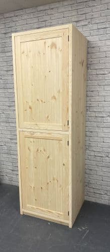 Traditional Style Pine 675mm Wide Washer & Dryer Kitchen Larder Unit