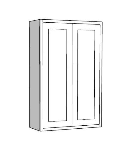 Traditional Style Pine 800mm Wide 2 Door Counter Top Storage Larder Unit