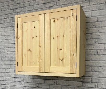 Traditional style Pine 800mm Wide 2 Door Kitchen Wall Unit