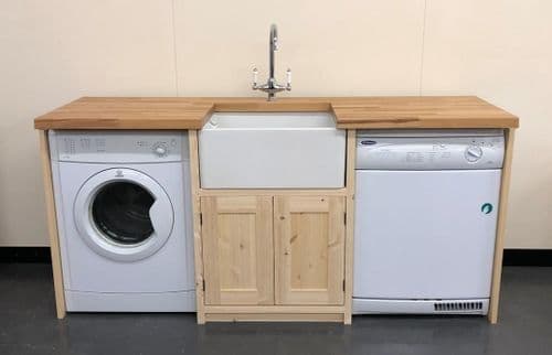 Traditional Style Pine Belfast Utility Unit (No appliance doors)