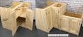 Traditional Style Pine  L-shaped Corner Return Kitchen Base Unit 1000mm square