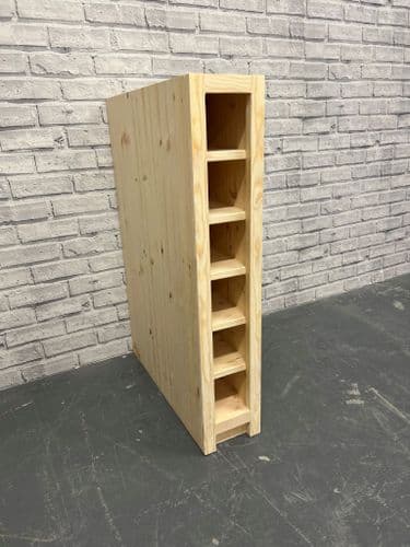 Traditional Style Pine Single Kitchen Wine Rack